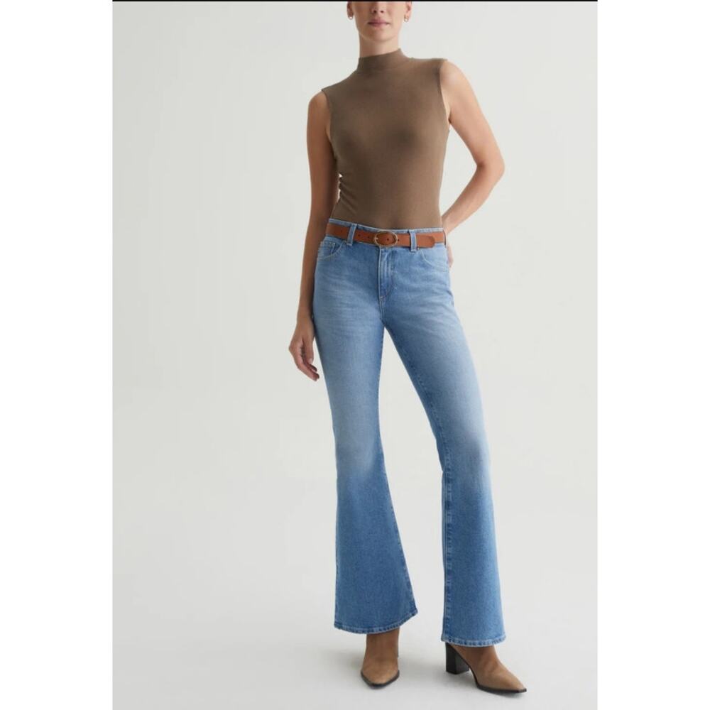 AG Adriano Goldschmied Light Blue Wide Leg Jeans